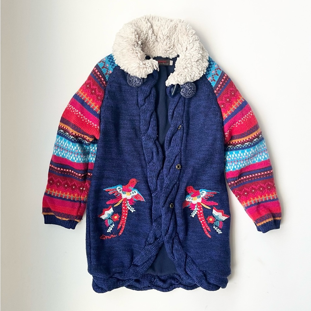 Catimini Sweater Coat/Cardigan Girls Size 5
